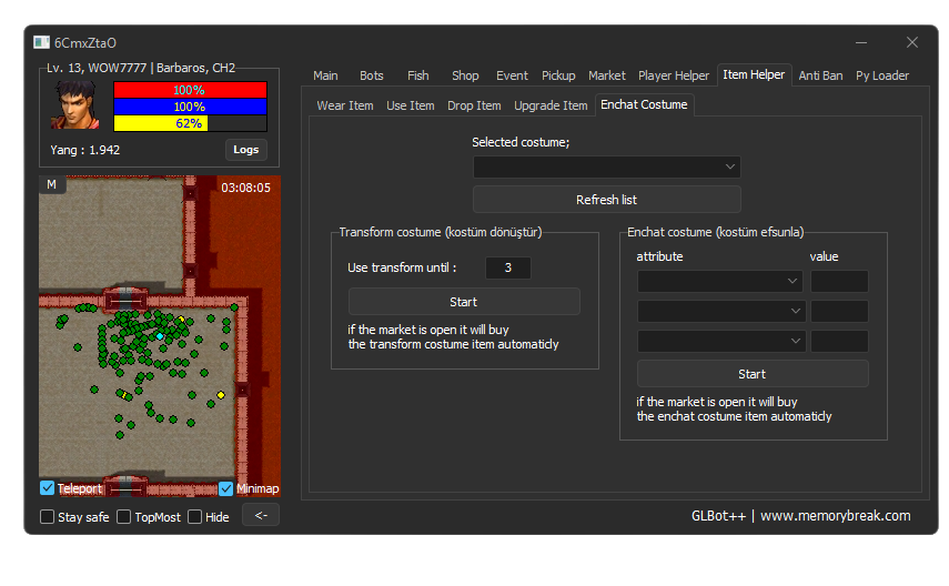 Item Helper (Enchant & Costume)