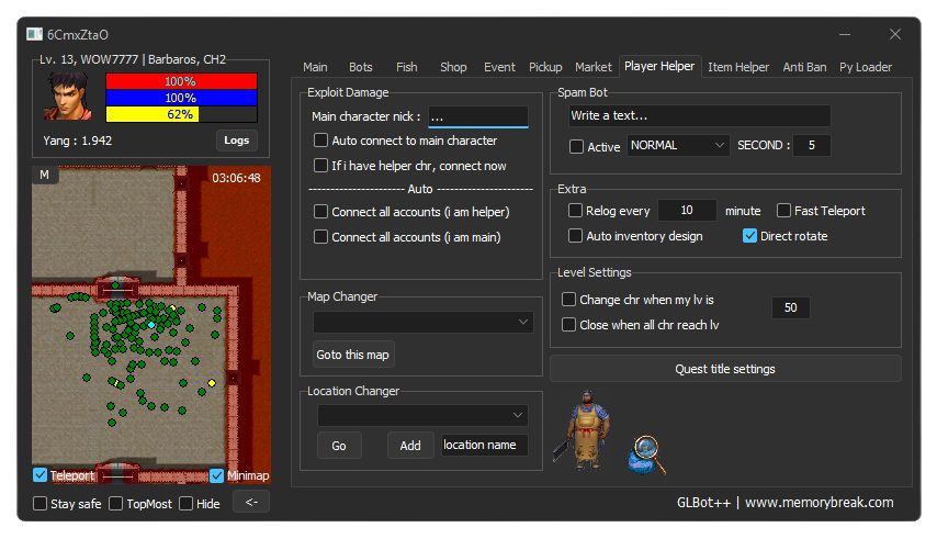 Player Helper